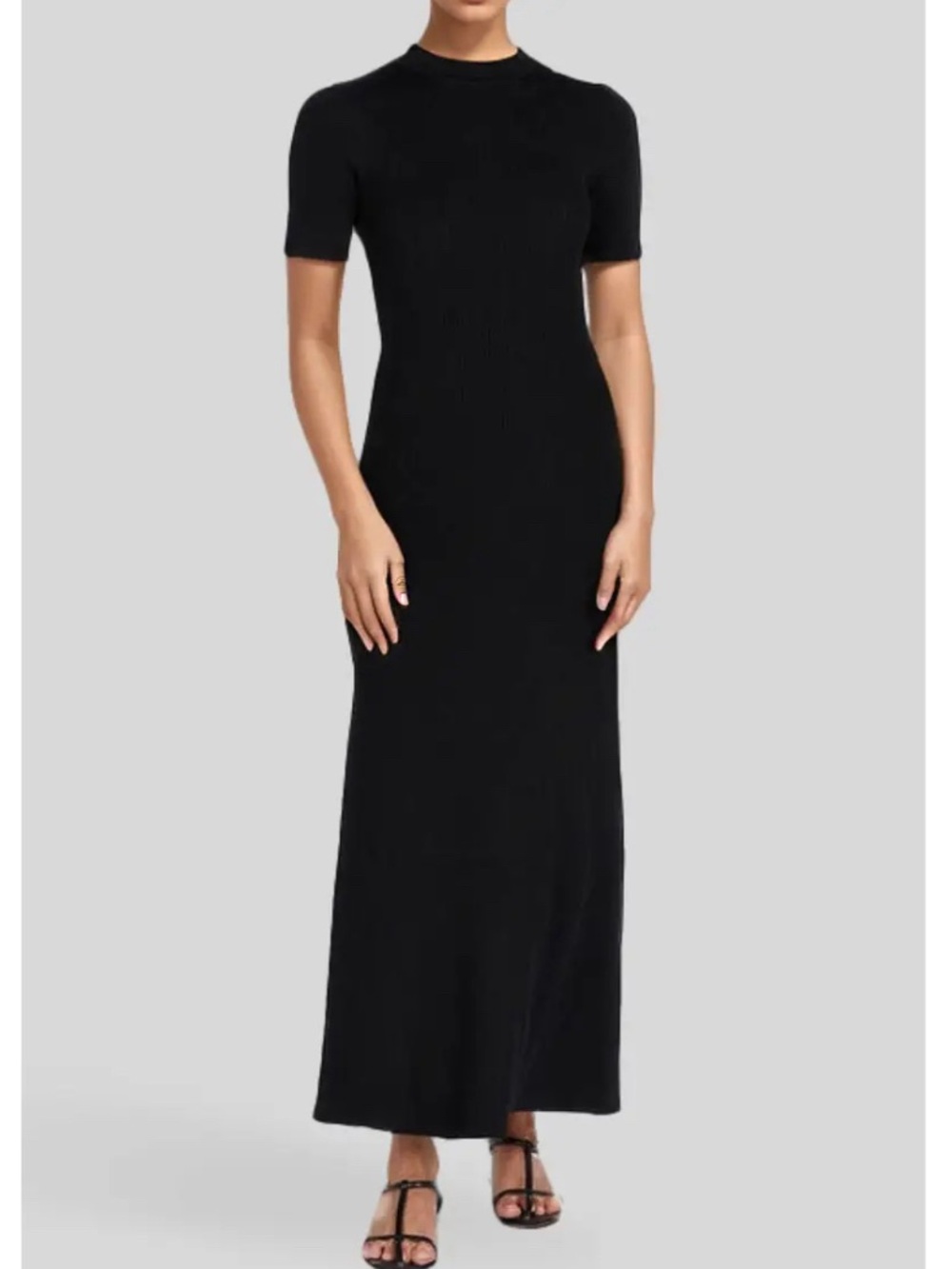 DISSH “Donna” Short-Sleeve Ribbed Dress Womens Size M
